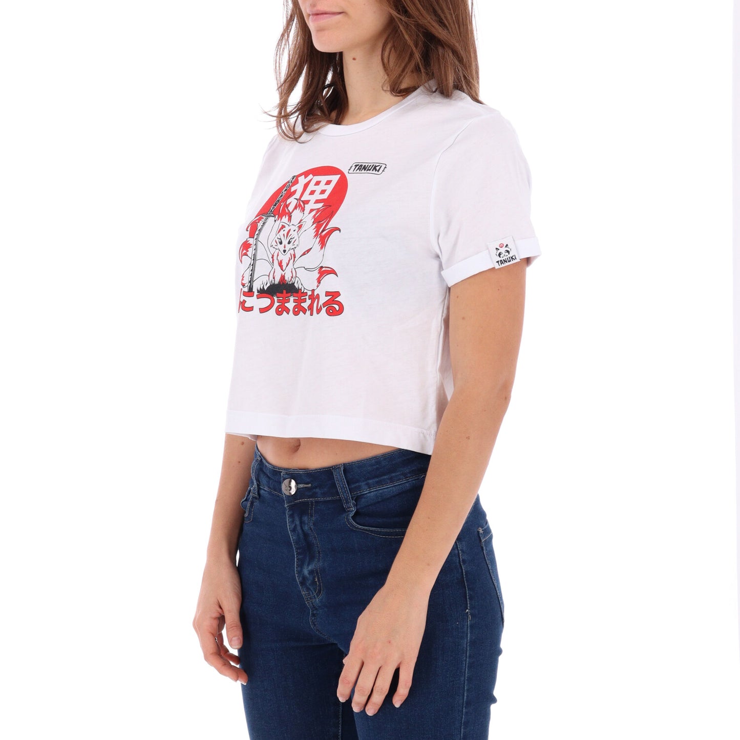 TANUKI CROP TEE KITSUNE
