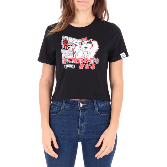 TANUKI CROP TEE NEKO