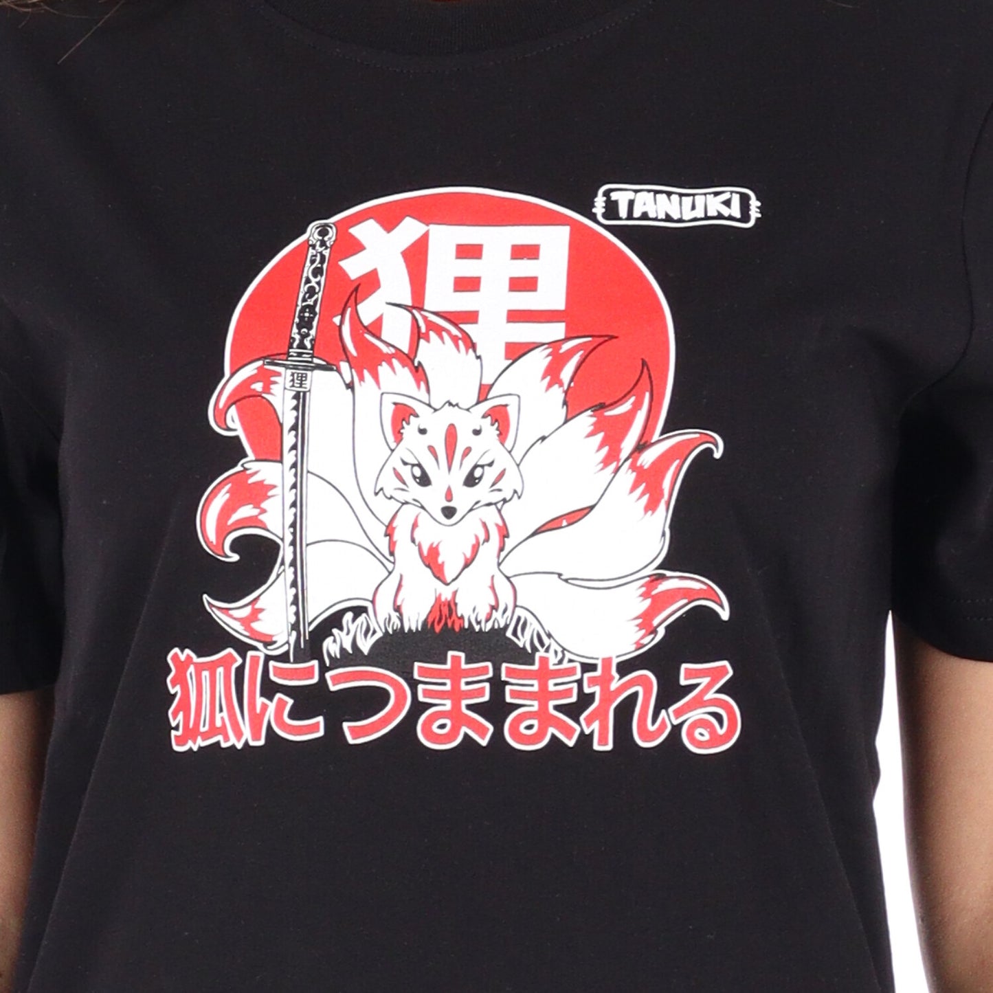 TANUKI T-SHIRT KITSUNE DONNA