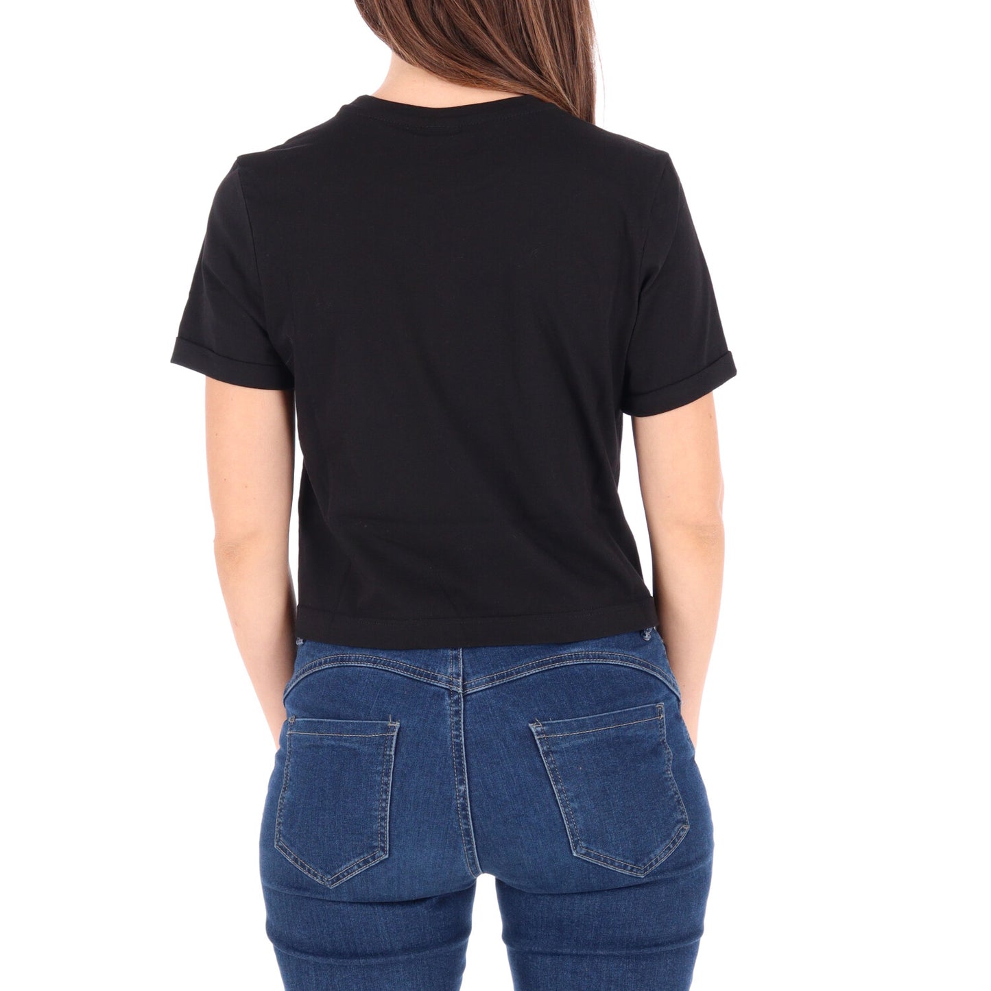TANUKI CROP TEE MINI BOX LOGO DONNA