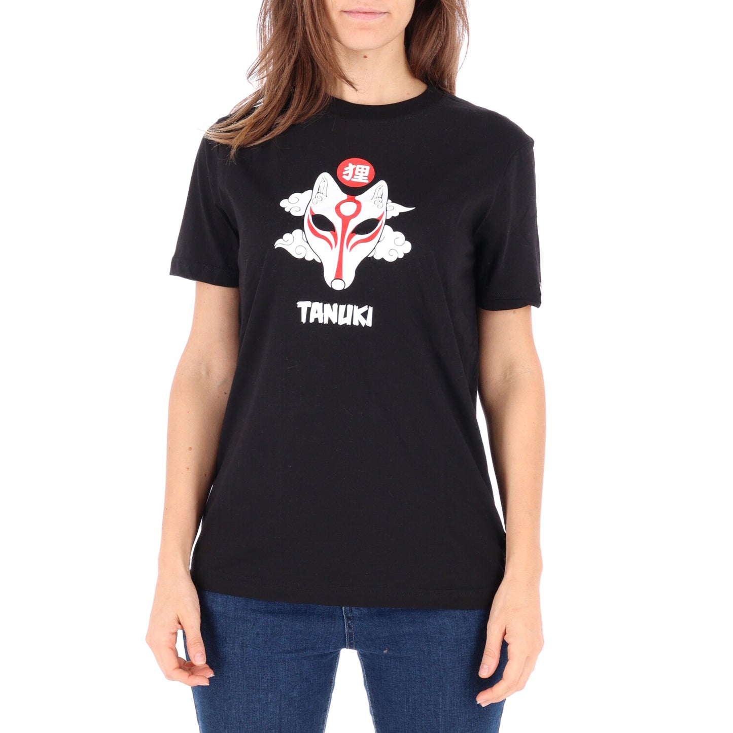 TANUKI T-SHIRT KITSUNE MASK