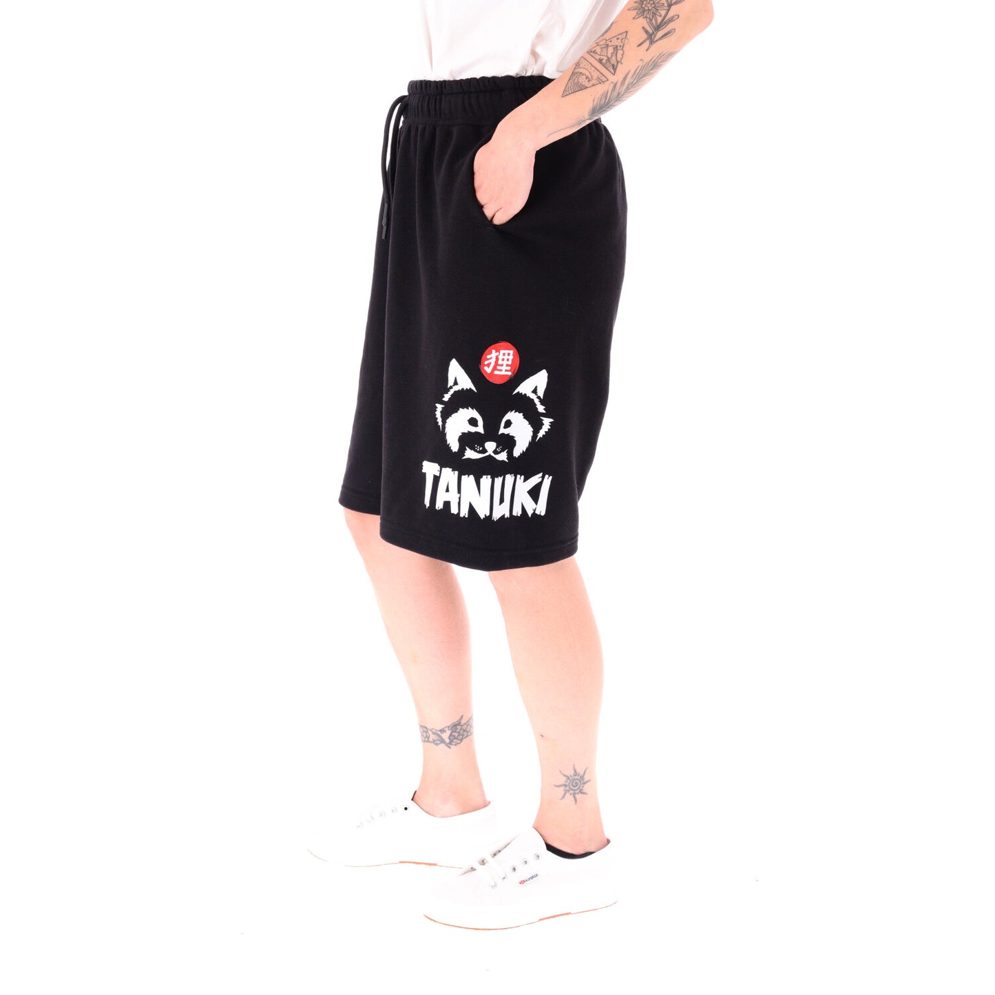 TANUKI SHORTS BIG FACE LOGO DONNA