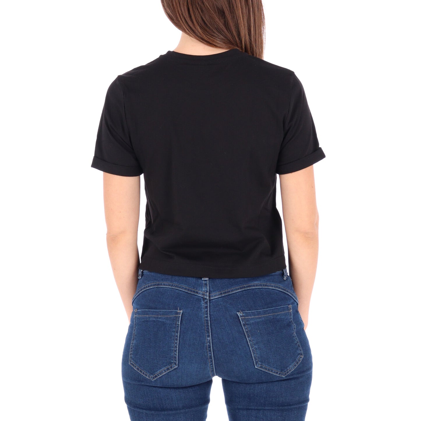 TANUKI CROP TEE SMALL FACE LOGO DONNA