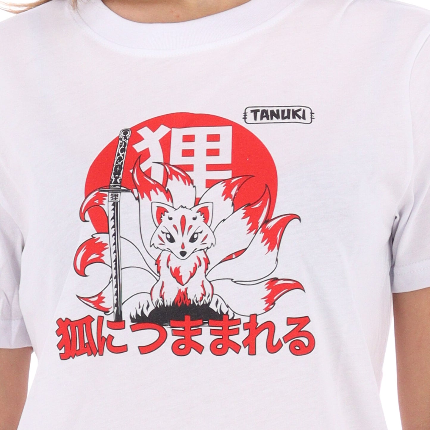 TANUKI T-SHIRT KITSUNE DONNA