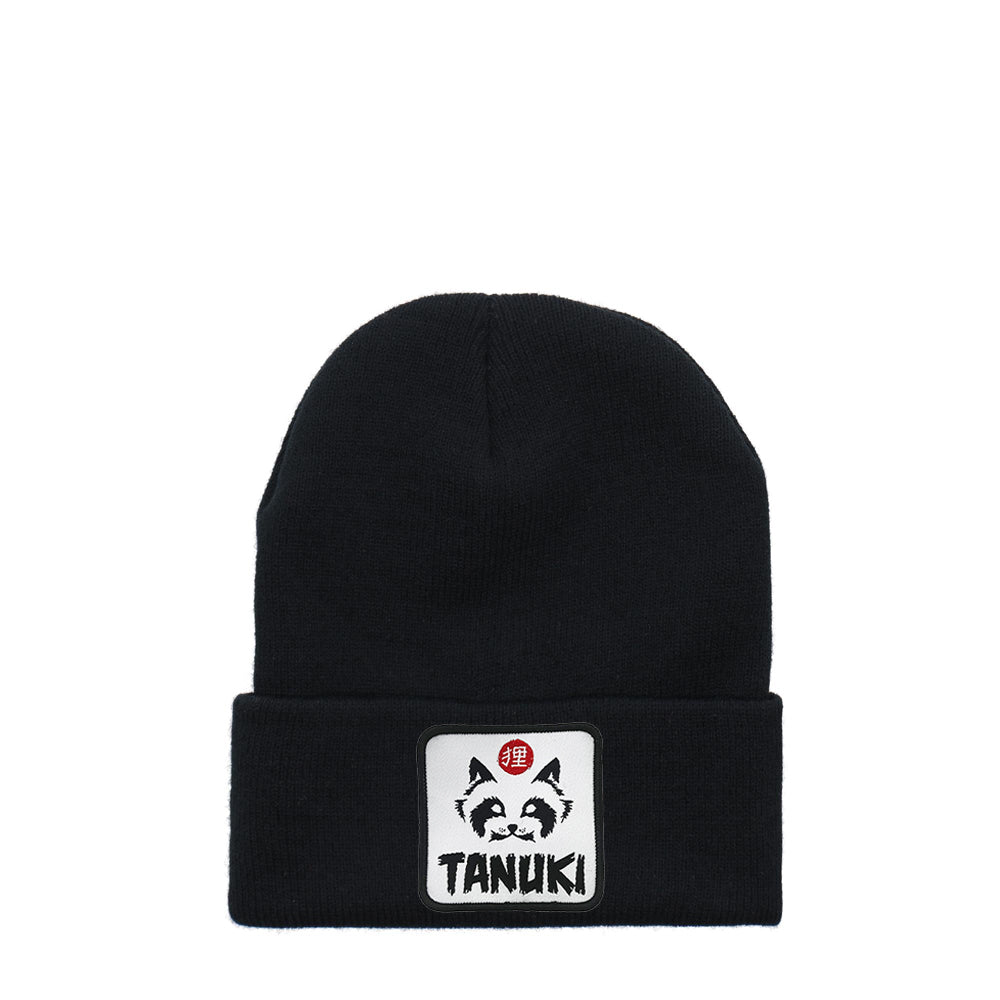 TANUKI BEANIES PATCH LOGO WHITE