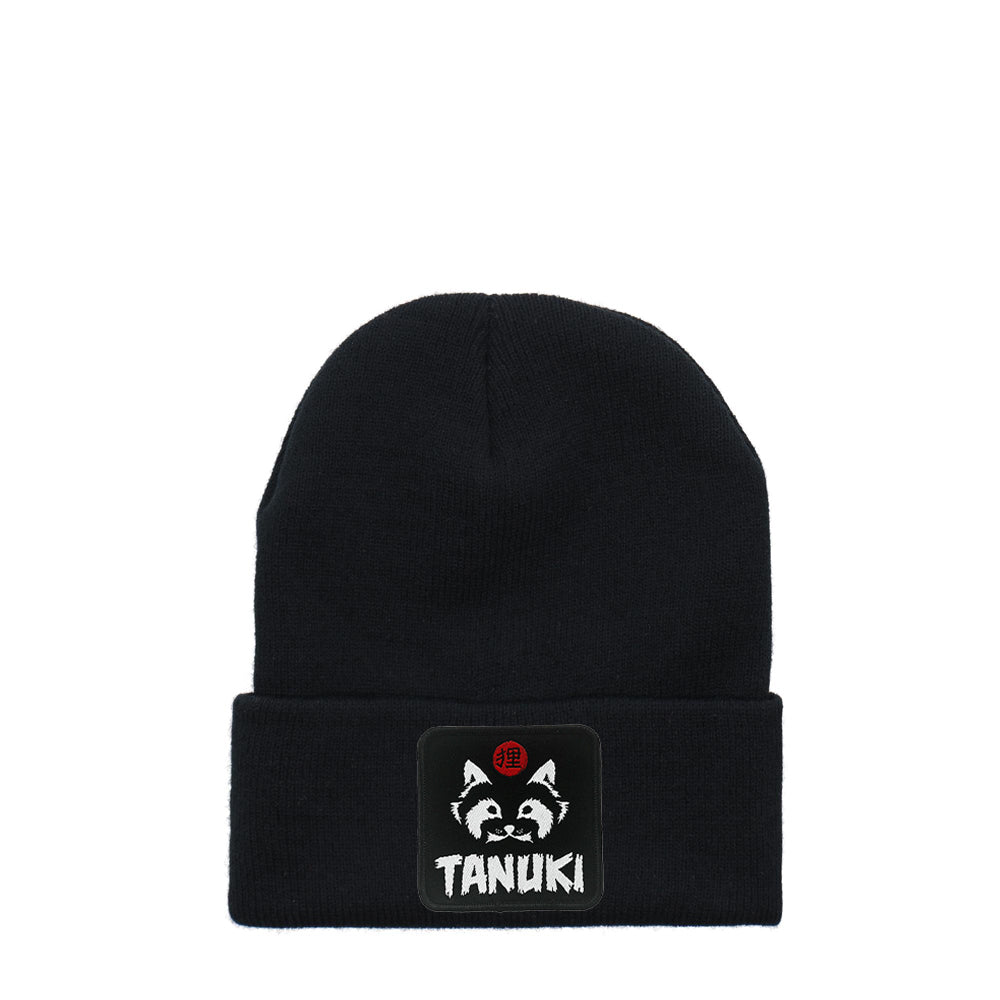 TANUKI BEANIES PATCH LOGO BLACK