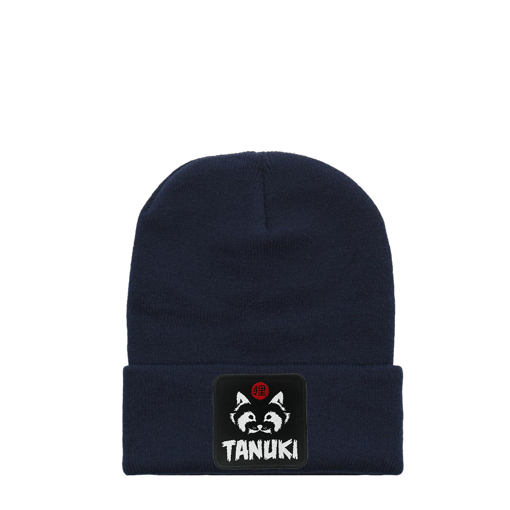 TANUKI BEANIES PATCH LOGO BLACK