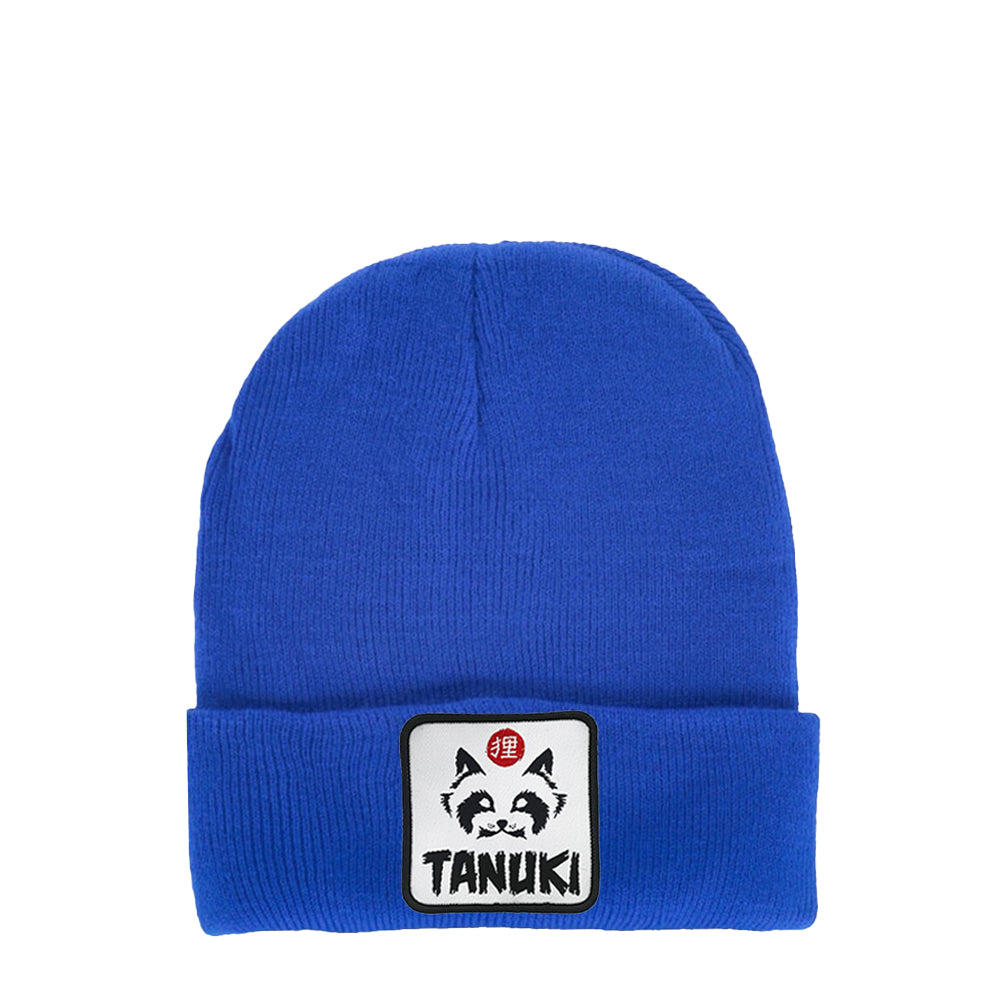 TANUKI BEANIES PATCH LOGO WHITE
