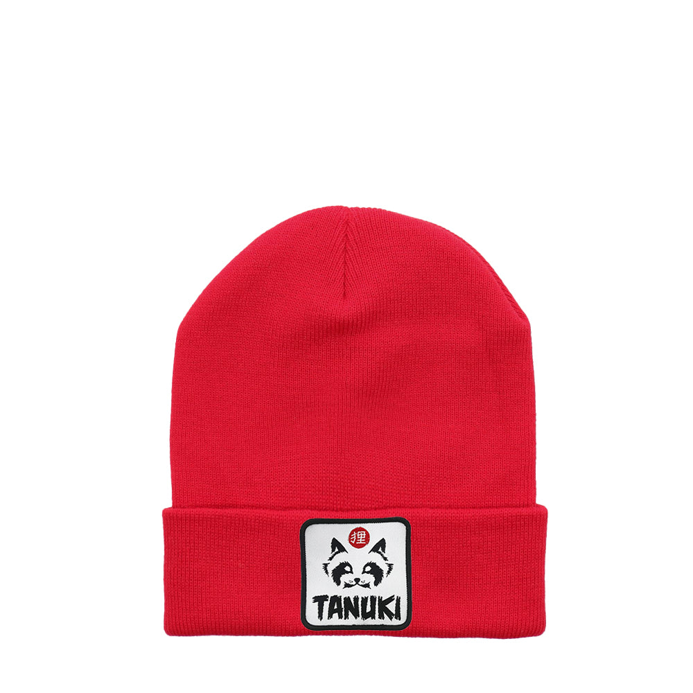TANUKI BEANIES PATCH LOGO WHITE