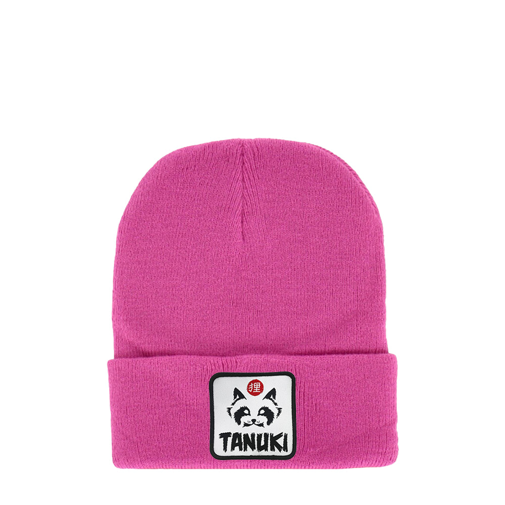 TANUKI BEANIES PATCH LOGO WHITE