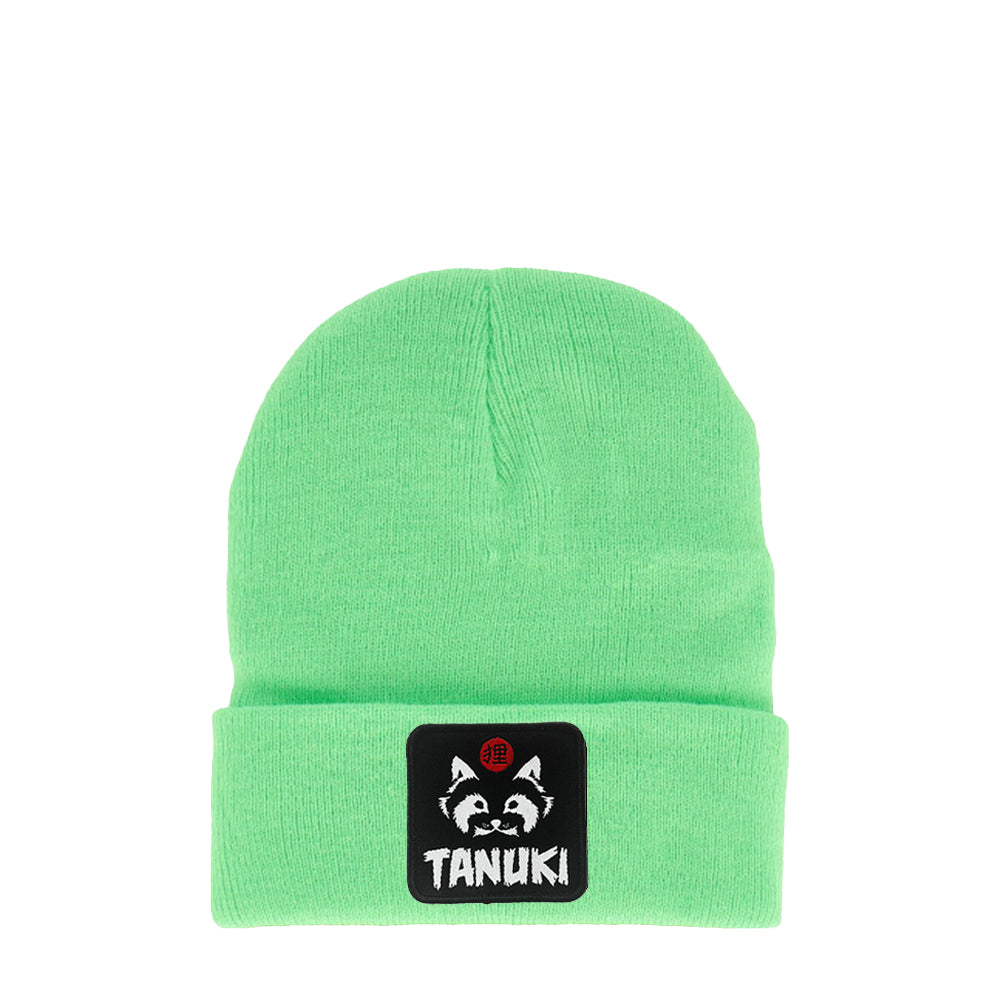 TANUKI BEANIES PATCH LOGO BLACK