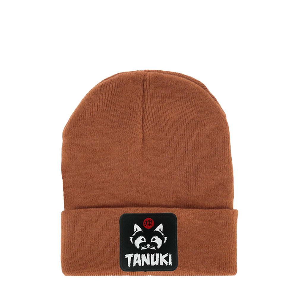 TANUKI BEANIES PATCH LOGO BLACK