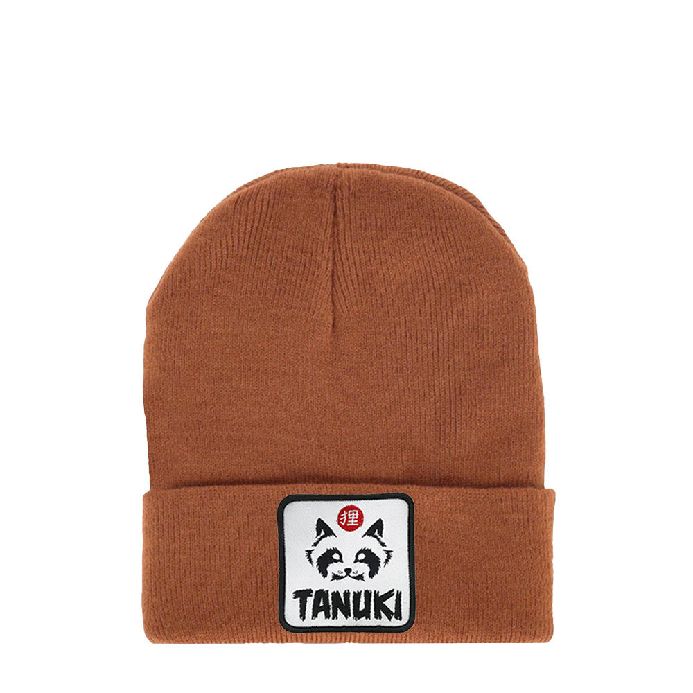 TANUKI BEANIES PATCH LOGO WHITE