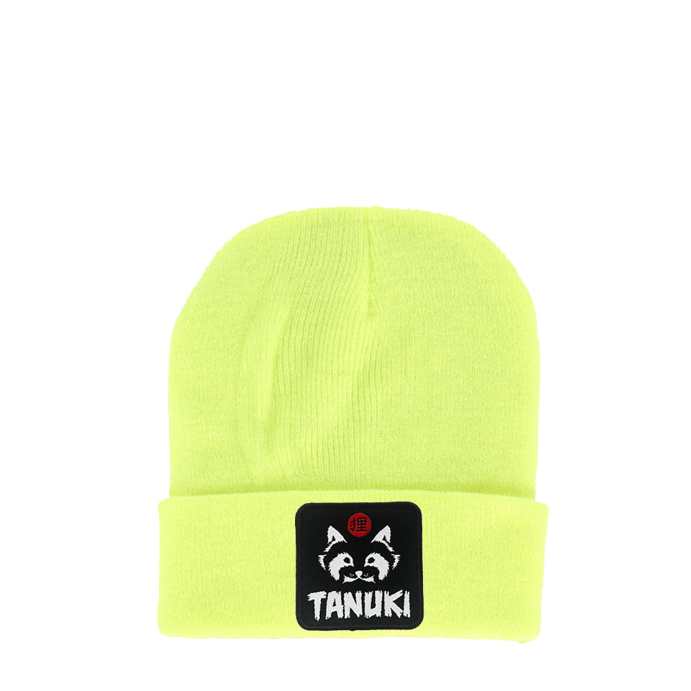 TANUKI BEANIES PATCH LOGO BLACK