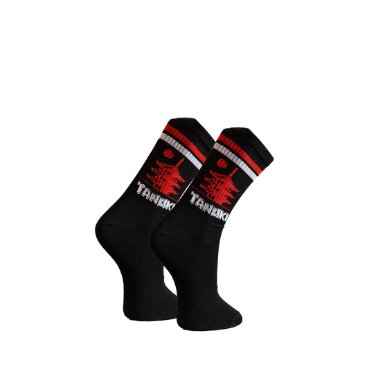 TANUKI PAGODA SOCKS BLACK