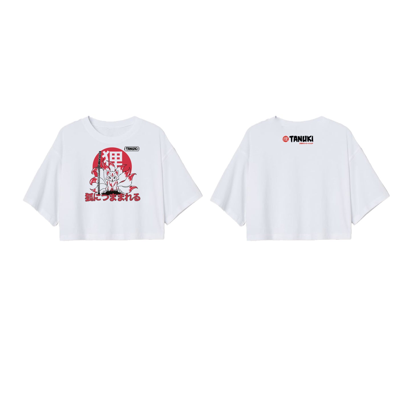 TANUKI CROP TEE KITSUNE