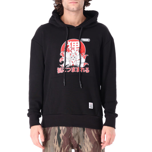 TANUKI FACE LOGO CAP SWEATSHIRT