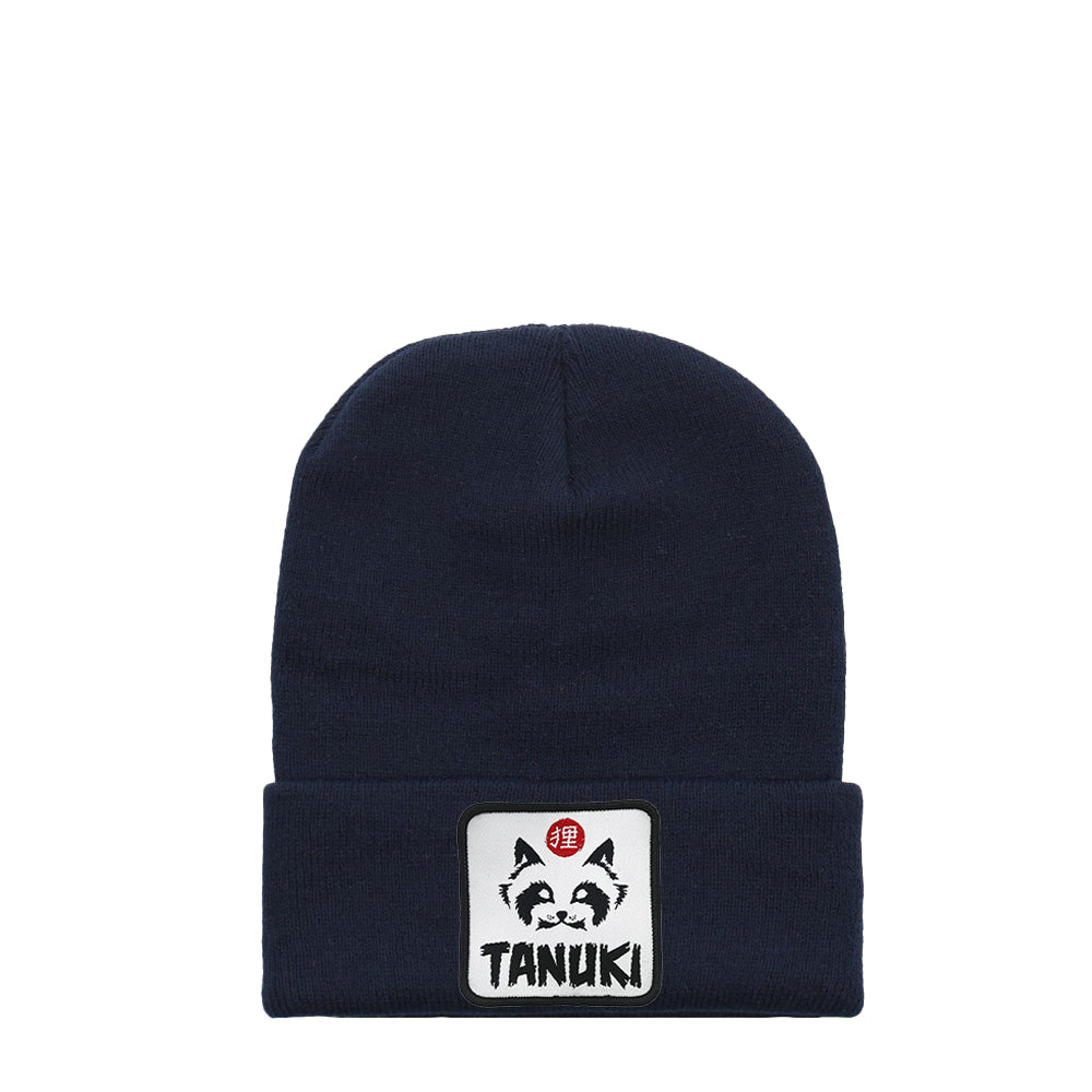 TANUKI BEANIES PATCH LOGO WHITE