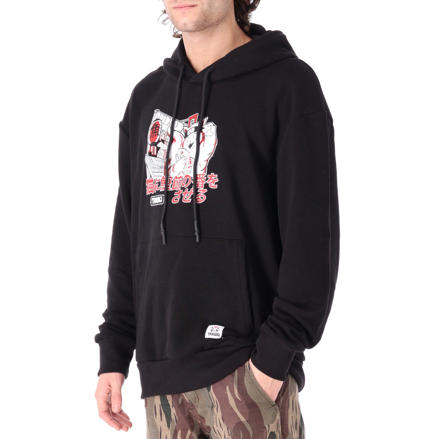 TANUKI FACE LOGO CAP SWEATSHIRT