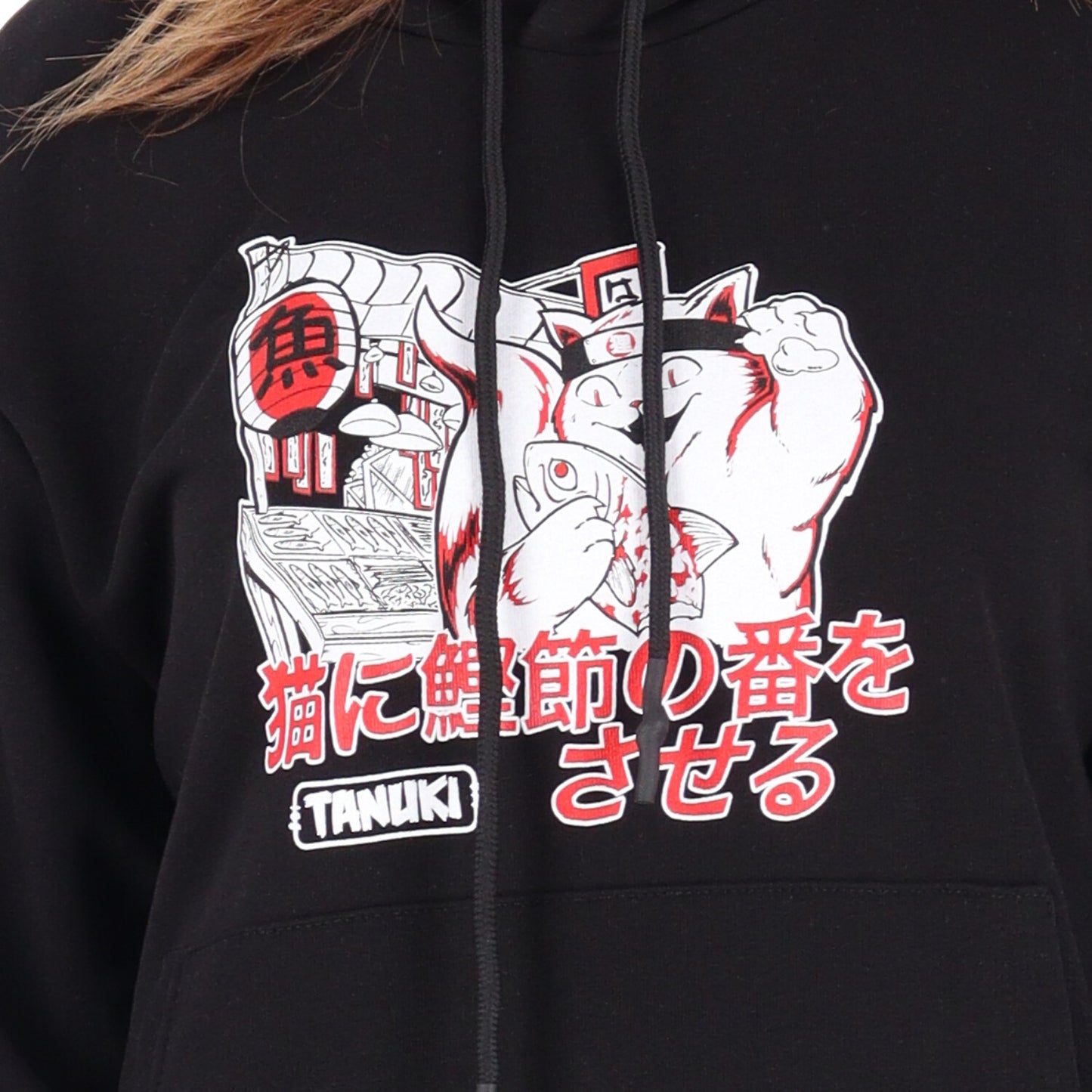 TANUKI FACE LOGO CAP SWEATSHIRT
