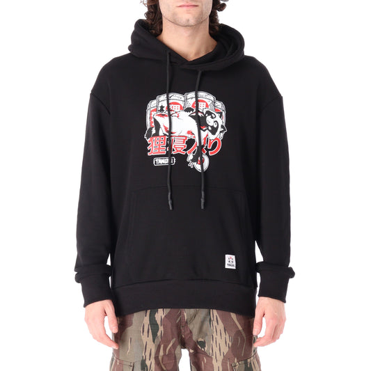 TANUKI FACE LOGO CAP SWEATSHIRT