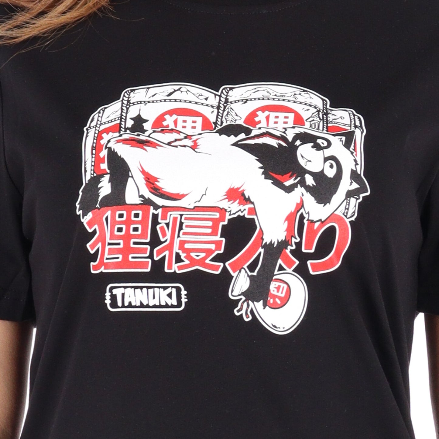 TANUKI FACE LOGO CAP SWEATSHIRT