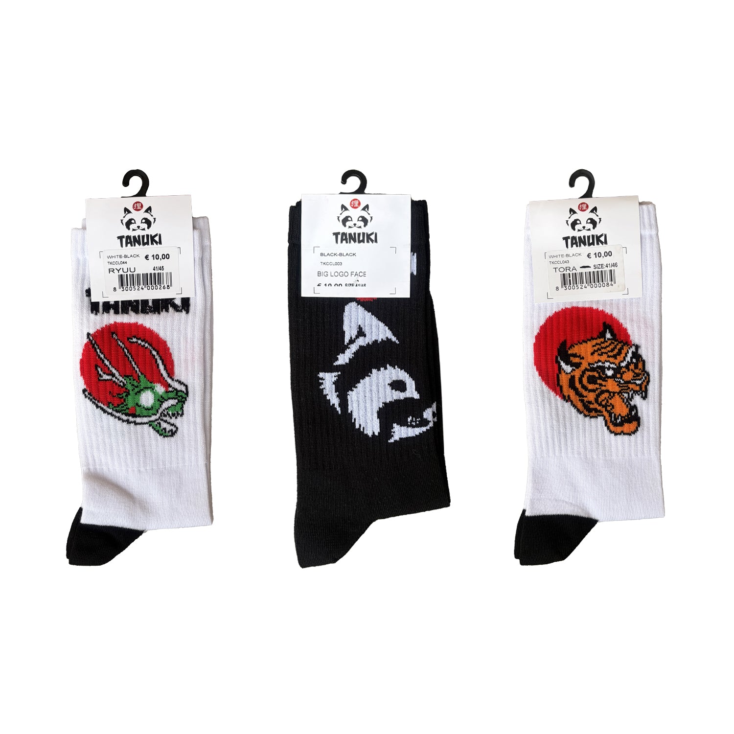 TANUKI JAPAN ANIMALS 3 PACK SOCKS