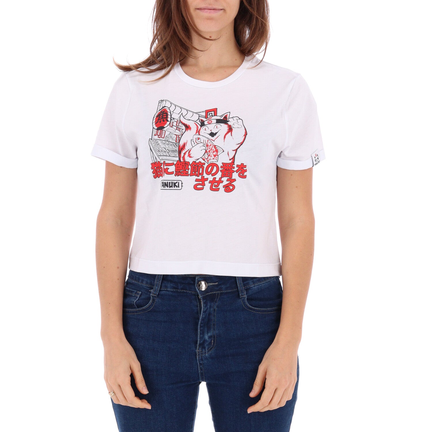 TANUKI CROP TEE NEKO