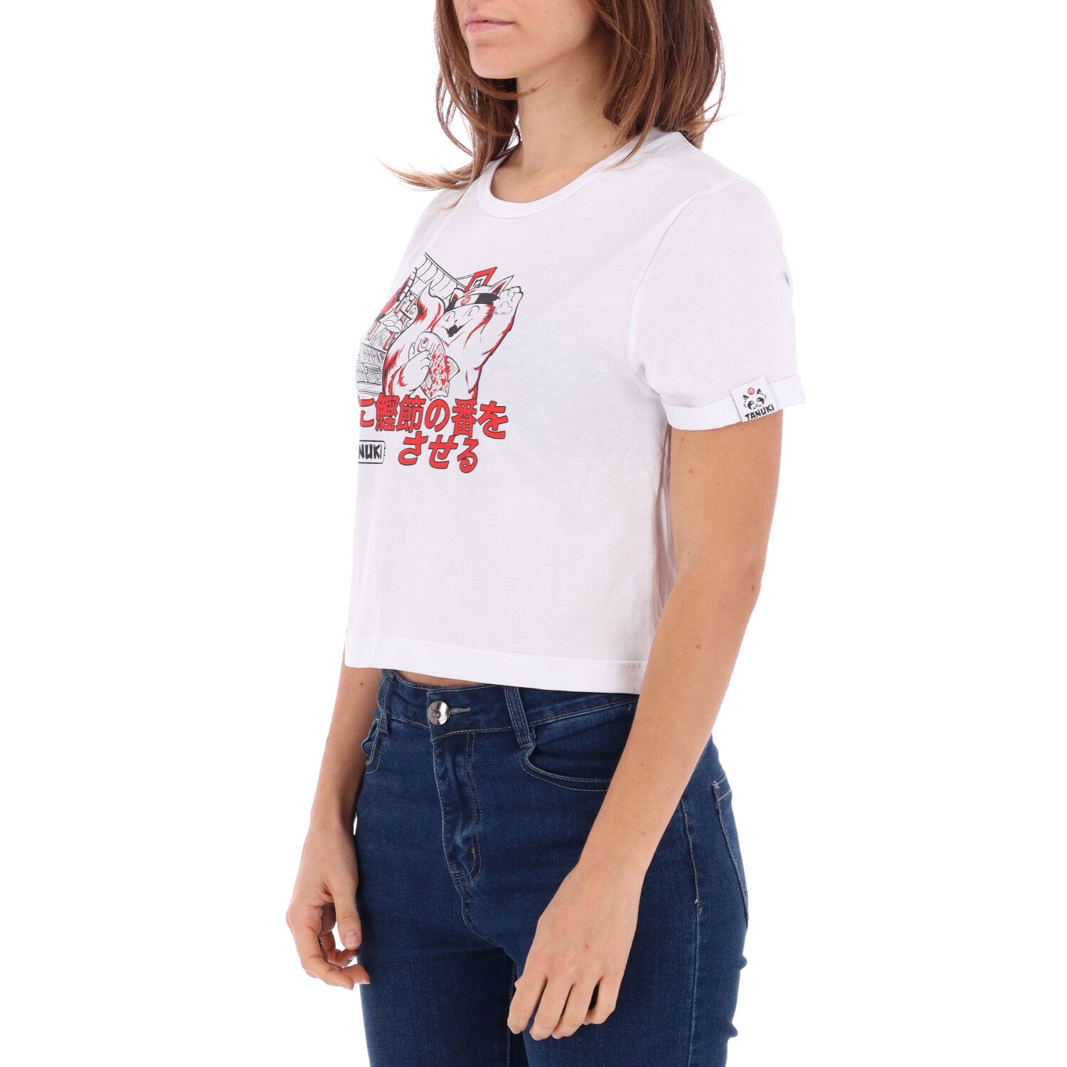 TANUKI CROP TEE NEKO