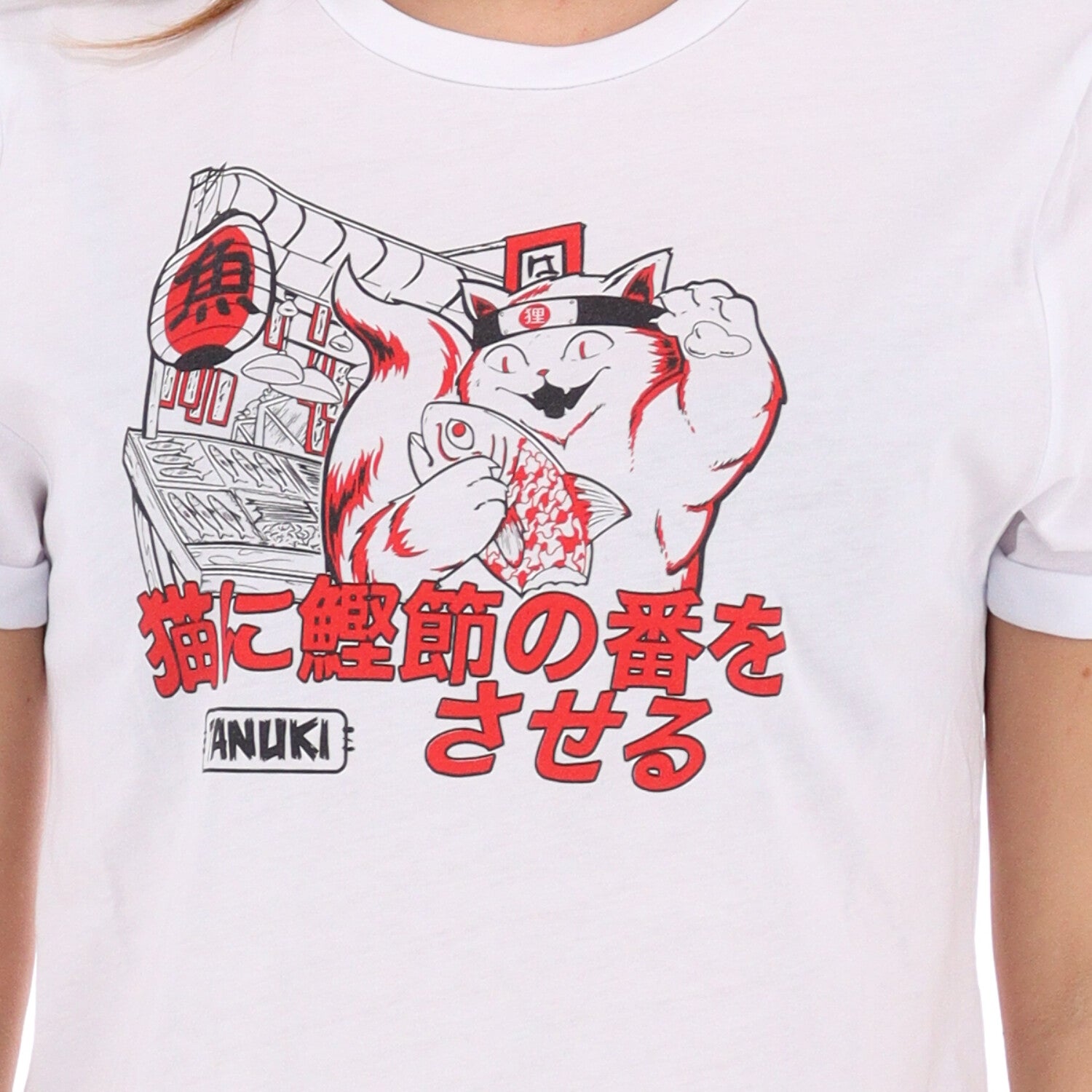 TANUKI CROP TEE NEKO