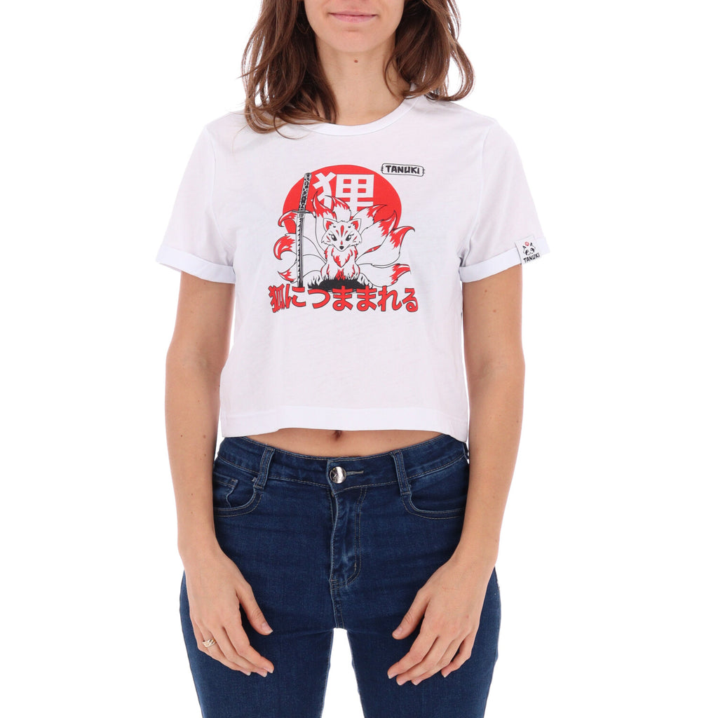 TANUKI CROP TEE KITSUNE WOMEN