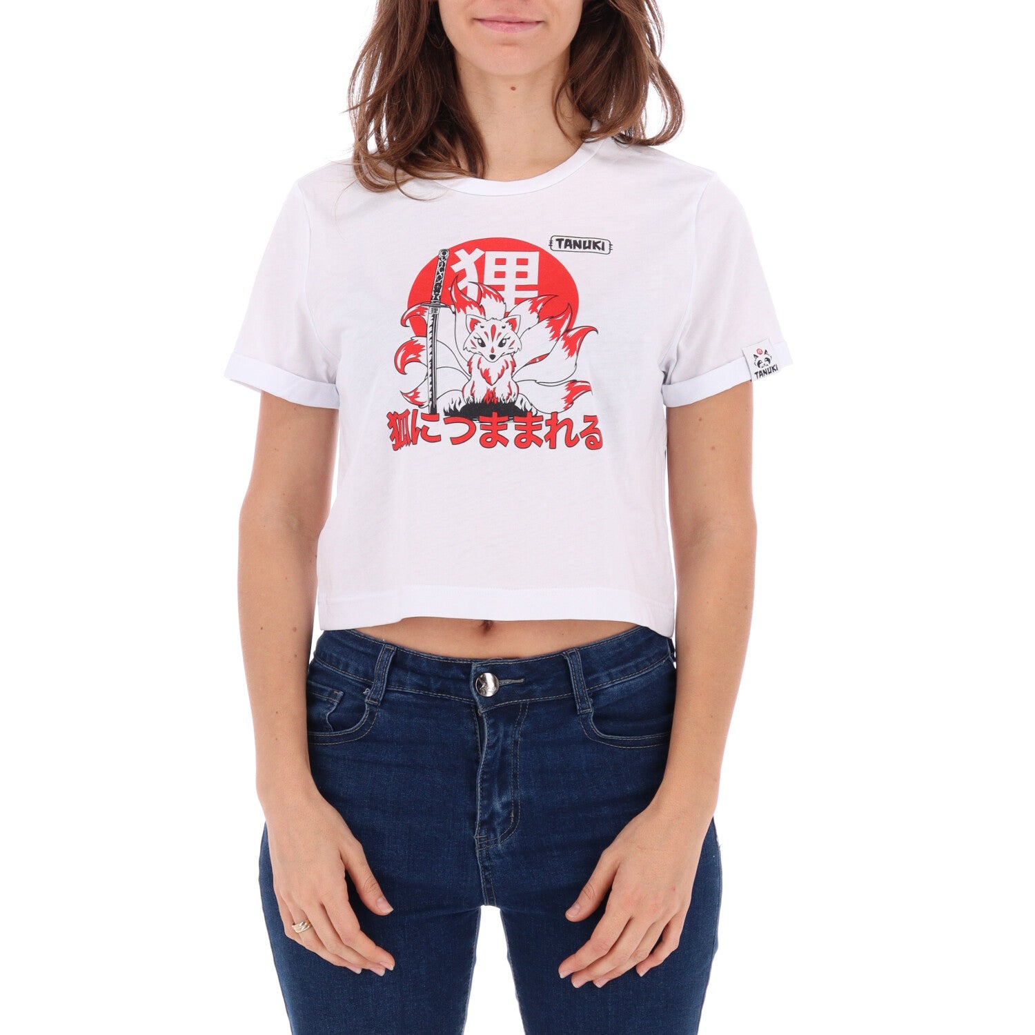 TANUKI CROP TEE KITSUNE WOMEN