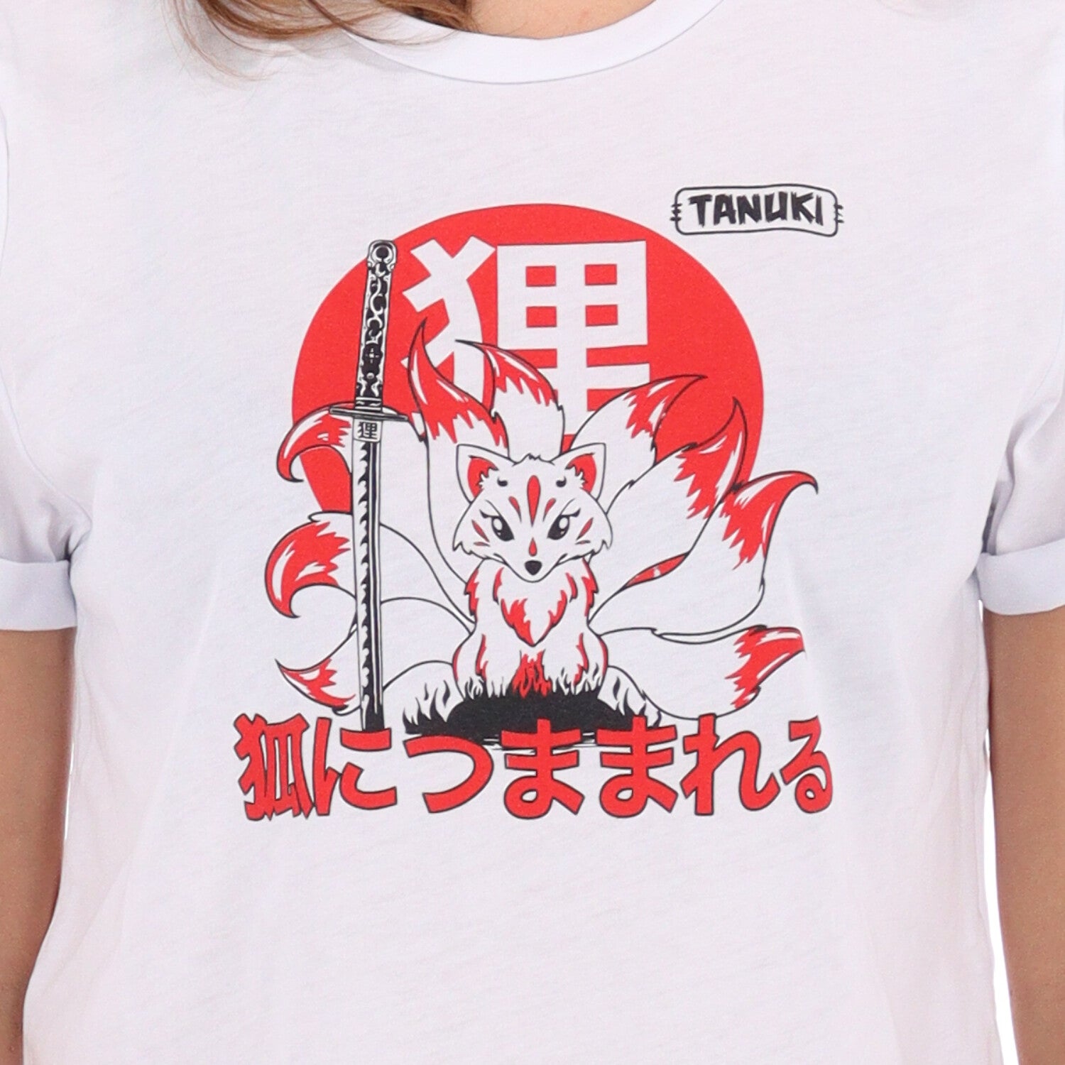 TANUKI CROP TEE KITSUNE WOMEN