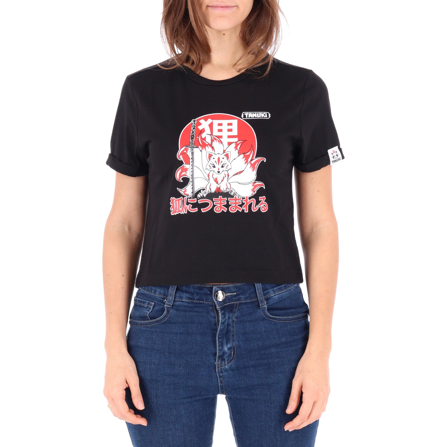 TANUKI CROP TEE KITSUNE WOMEN