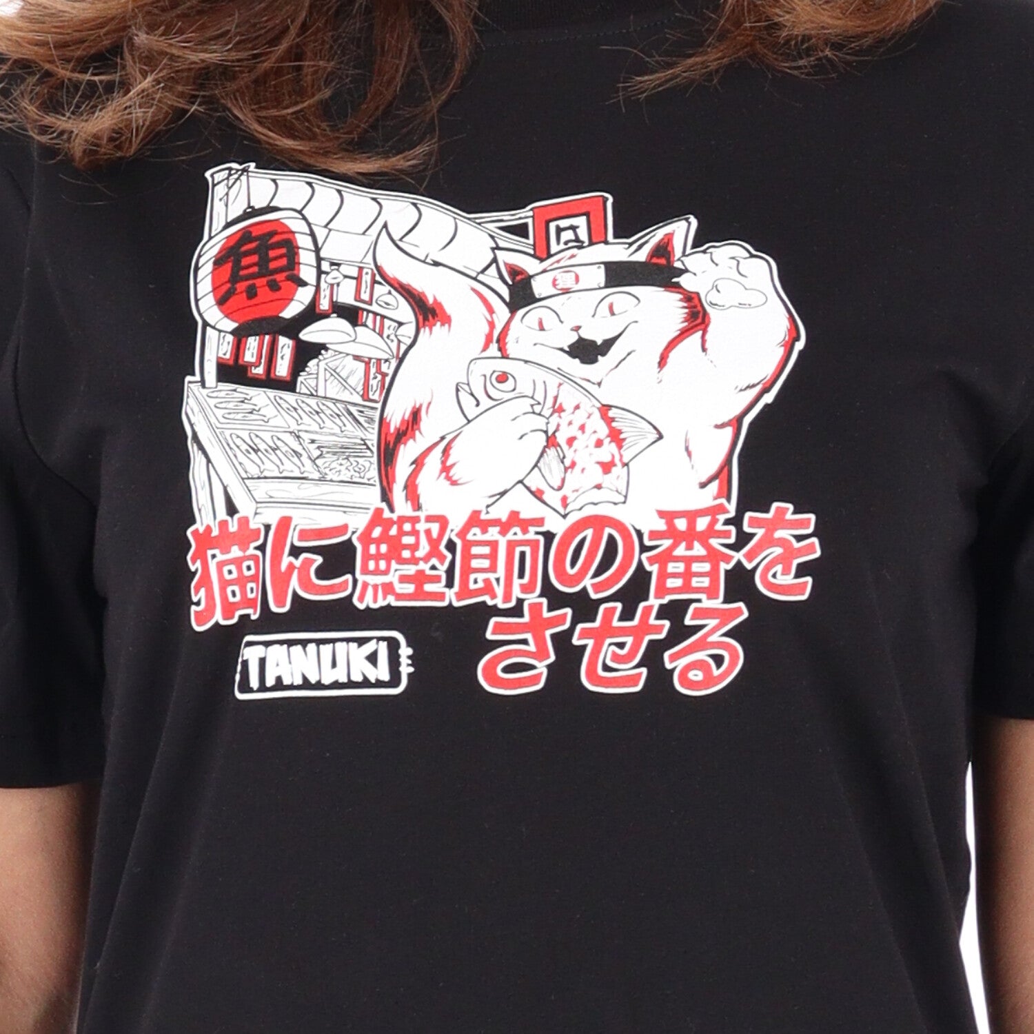 TANUKI FACE LOGO CAP SWEATSHIRT