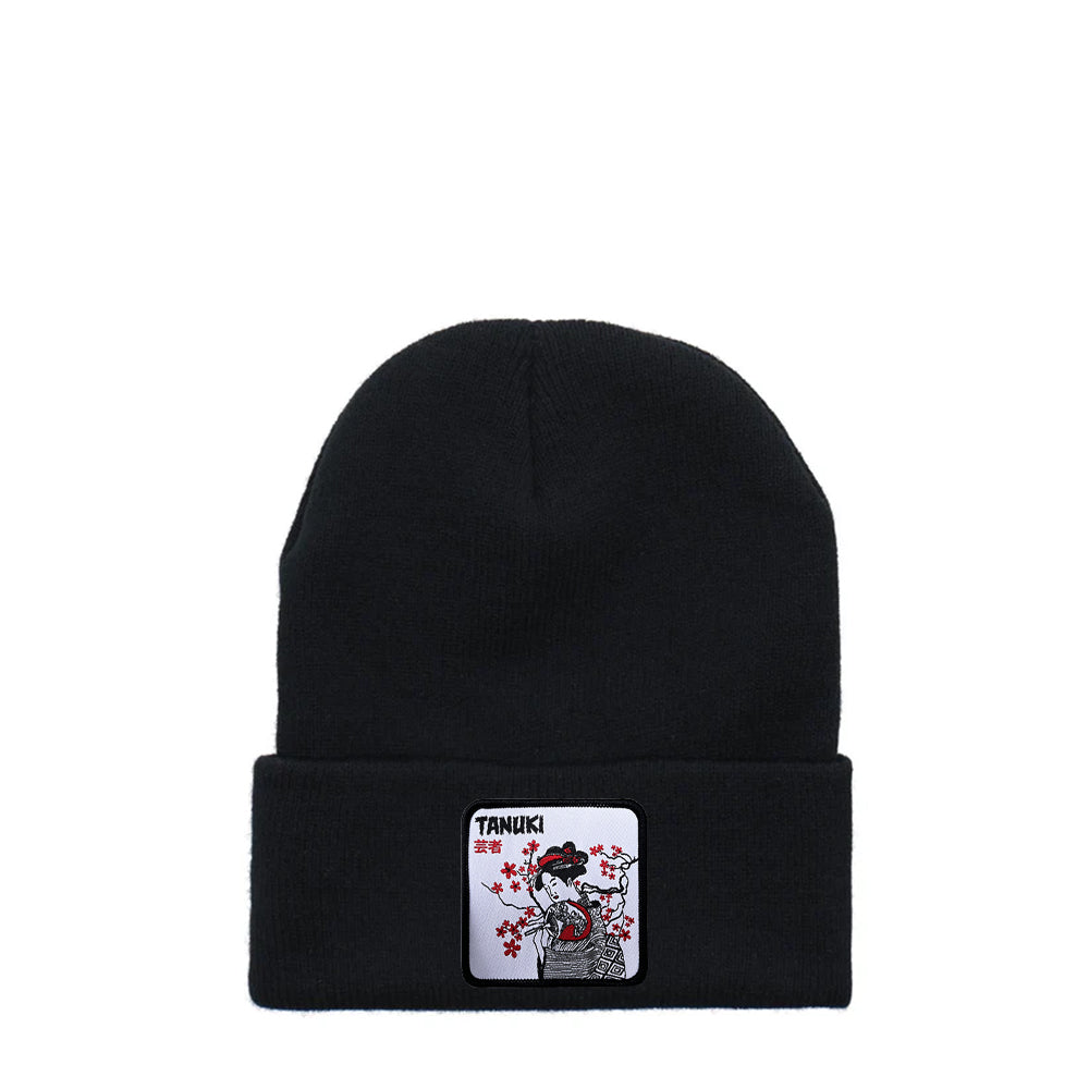TANUKI BEANIES PATCH GEISHA