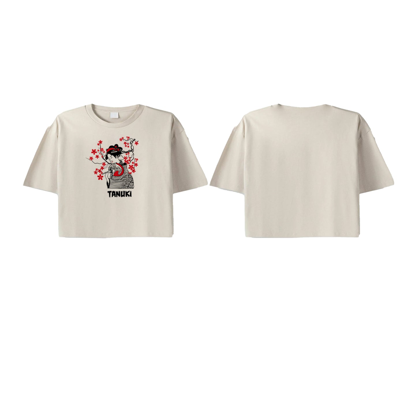 TANUKI CROP TEE GEISHA