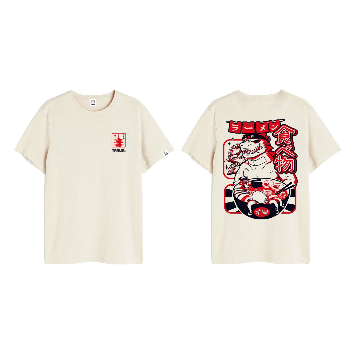 TANUKI T-SHIRT GYOZILLA