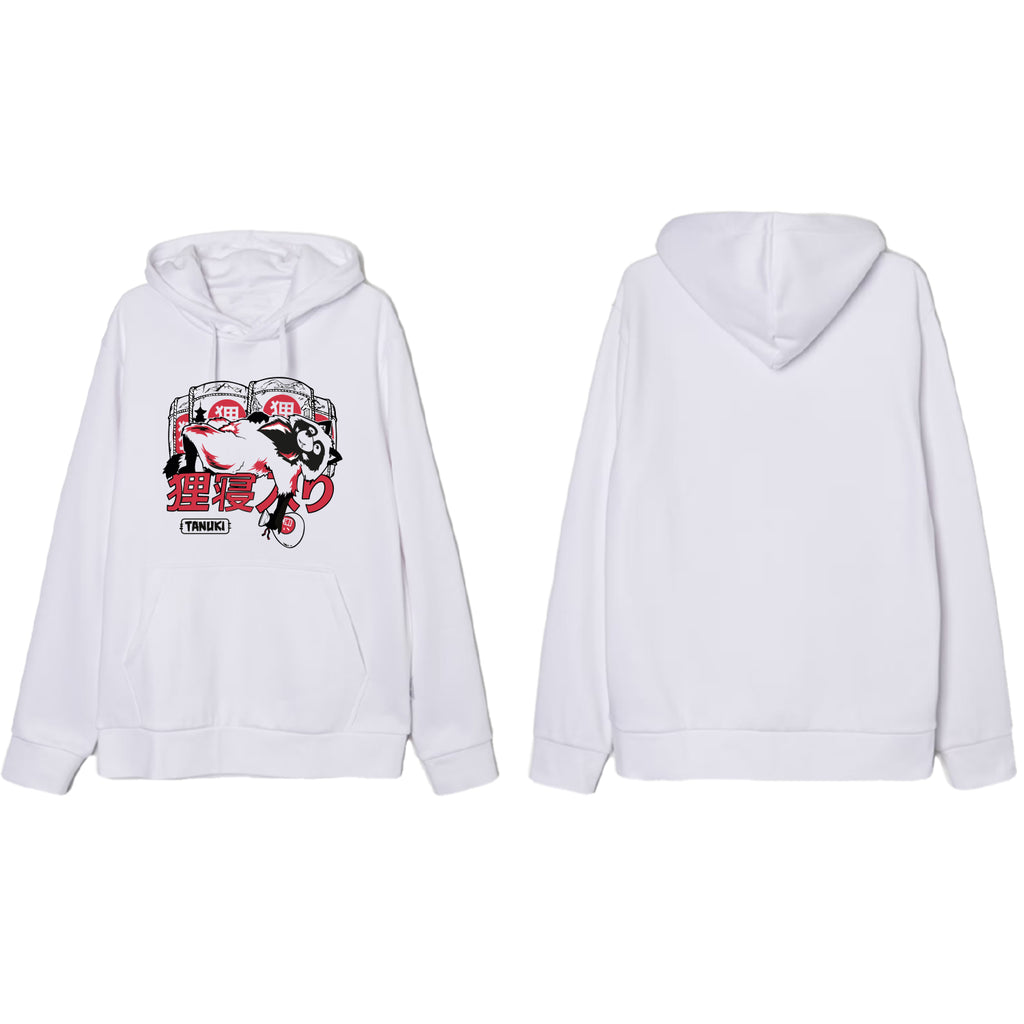 TANUKI FACE LOGO CAP SWEATSHIRT