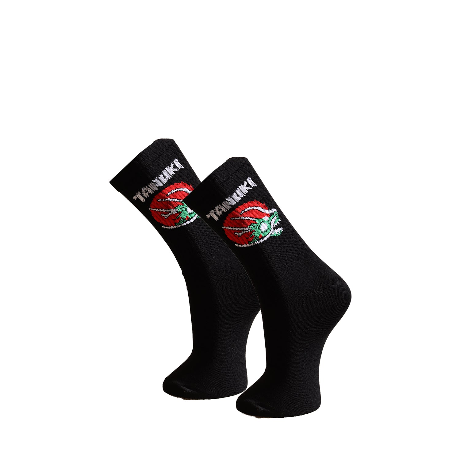 TANUKI RYUU SOCKS BLACK