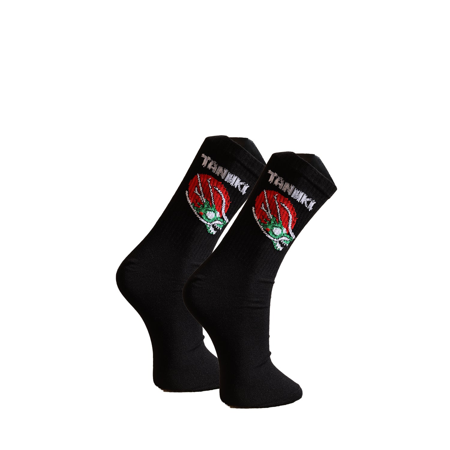 TANUKI RYUU SOCKS BLACK