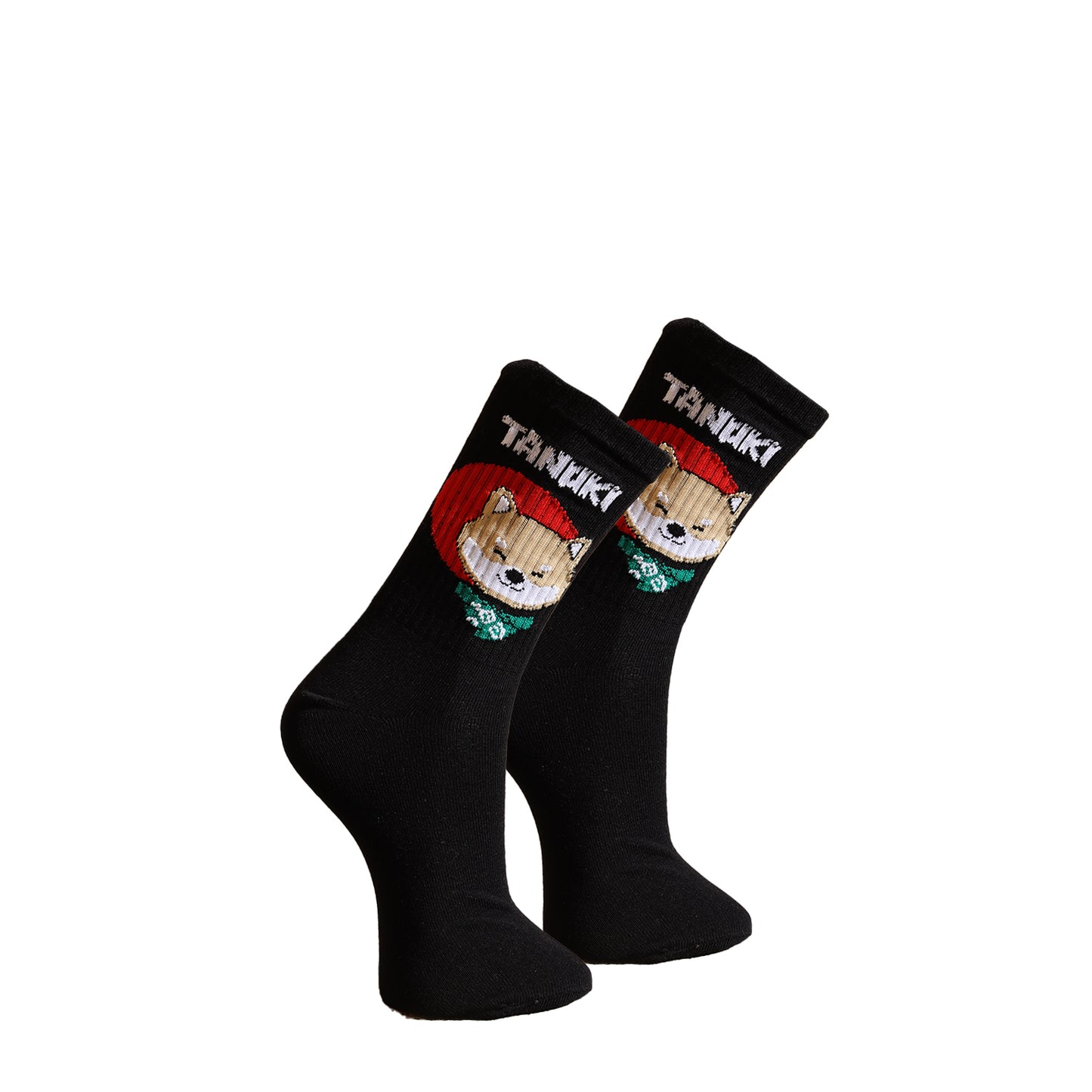TANUKI INU SOCKS BLACK