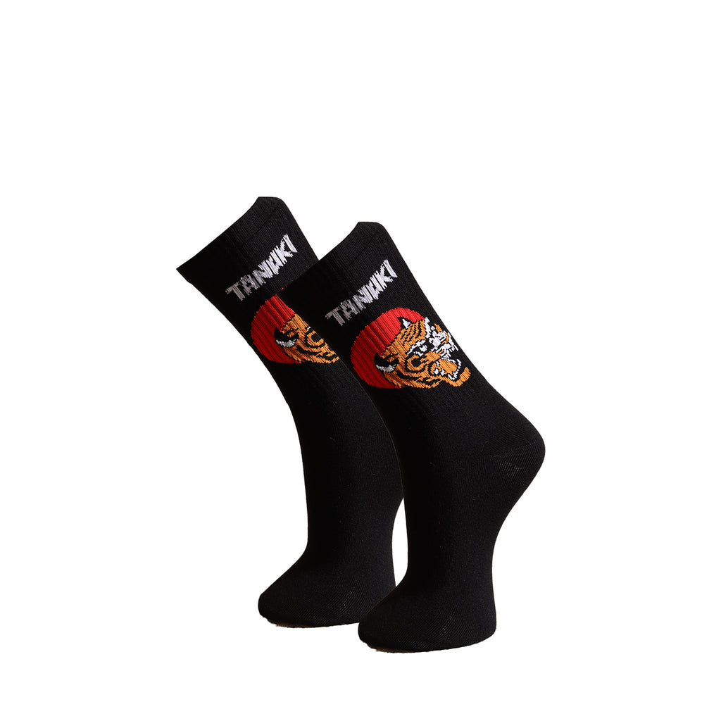 TANUKI TORA SOCKS BLACK