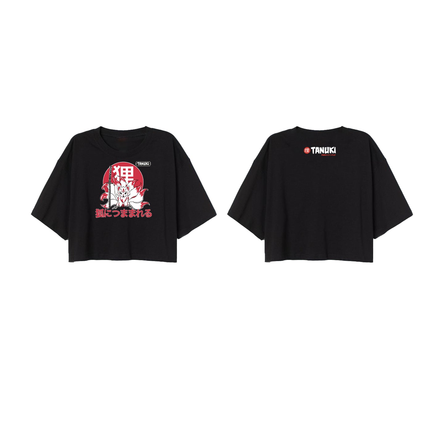 TANUKI CROP TEE KITSUNE WOMEN