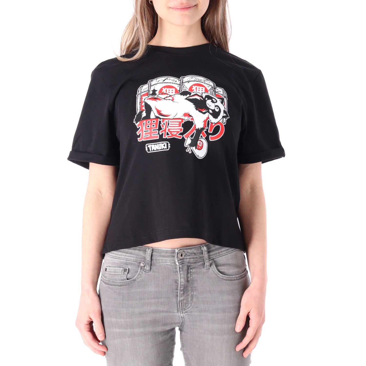 TANUKI CROP TEE TANUKI