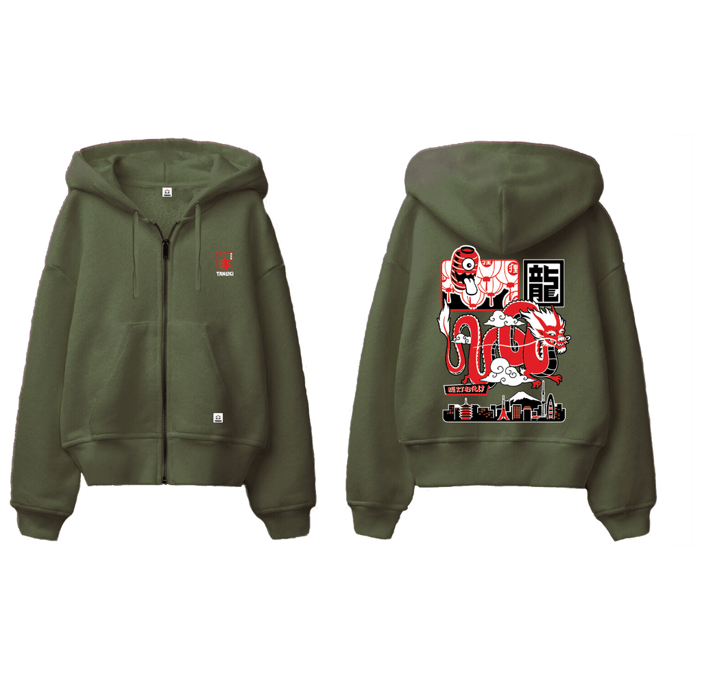 TANUKI FELPA CAP e ZIP YOZORA