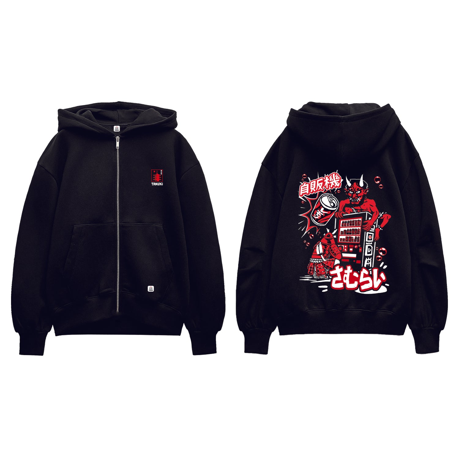 TANUKI FELPA CAP e ZIP JIHANKI