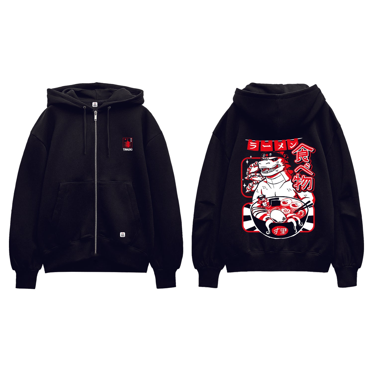 TANUKI FELPA CAP e ZIP GYOZILLA