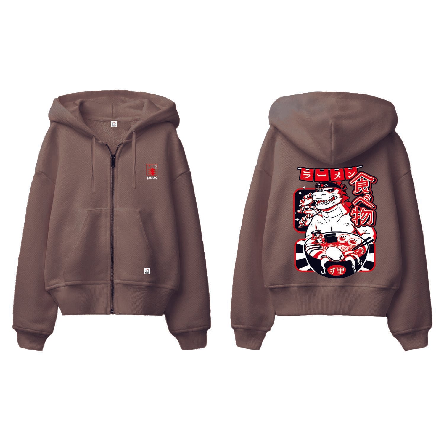 TANUKI FELPA CAP e ZIP GYOZILLA