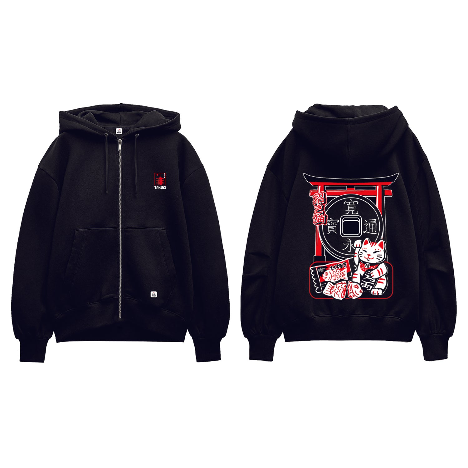 TANUKI FELPA CAP e ZIP SHOFUKU